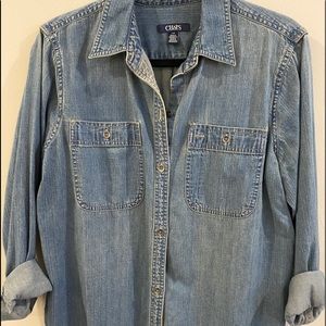 Women’s Denim Button Down Shirt